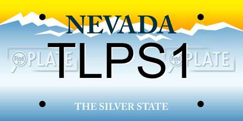 TLPS1 Nevada License Plate