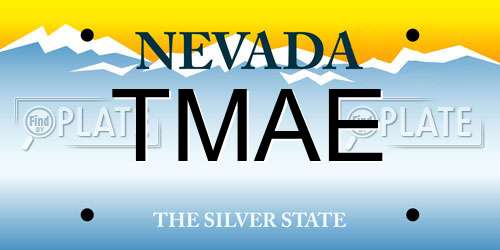 TMAE Nevada License Plate