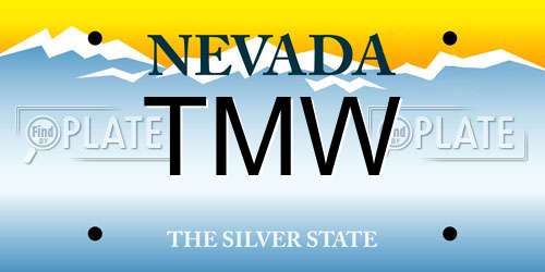 TMW Nevada License Plate