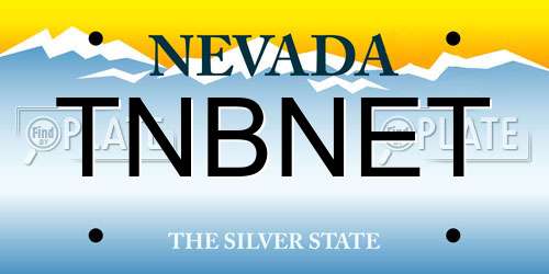 TNBNET Nevada License Plate
