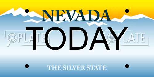 TODAY Nevada License Plate