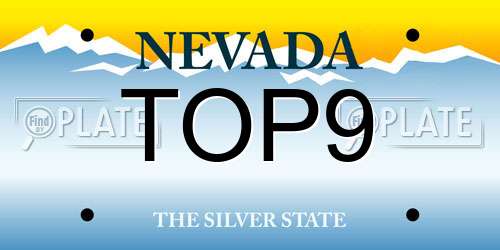 TOP9 Nevada License Plate