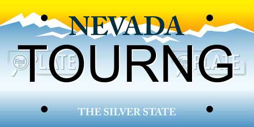 TOURNG Nevada License Plate