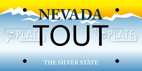 TOUT Nevada License Plate