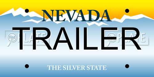TRAILER Nevada License Plate