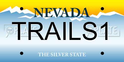 TRAILS1 Nevada License Plate