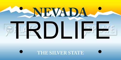 TRDLIFE Nevada License Plate