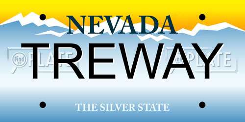 TREWAY Nevada License Plate