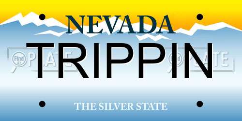 TRIPPIN Nevada License Plate