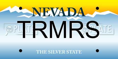 TRMRS Nevada License Plate