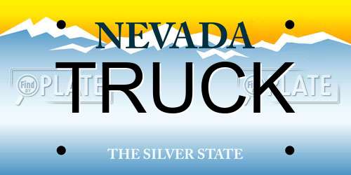 TRUCK Nevada License Plate