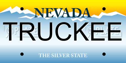 TRUCKEE Nevada License Plate