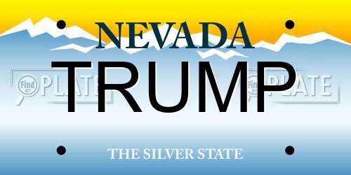 TRUMP Nevada License Plate