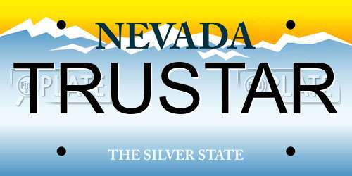 TRUSTAR Nevada License Plate