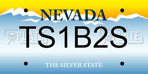 TS1B2S Nevada License Plate