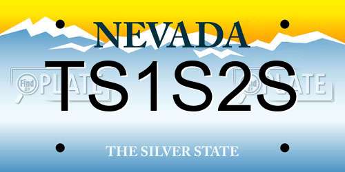 TS1S2S Nevada License Plate