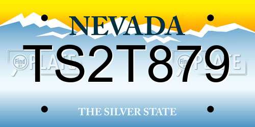TS2T879 Nevada License Plate