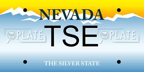 TSE Nevada License Plate