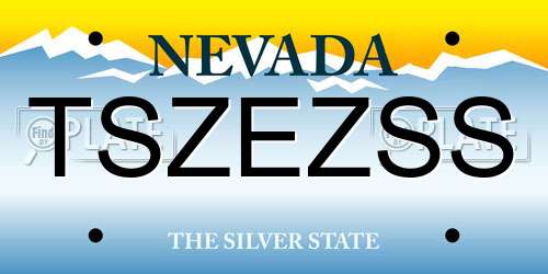 TSZEZSS Nevada License Plate