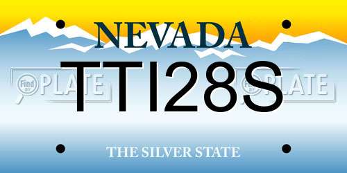 TTI28S Nevada License Plate