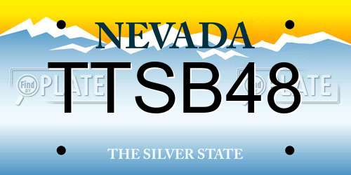 TTSB48 Nevada License Plate