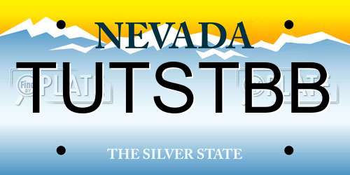TUTSTBB Nevada License Plate