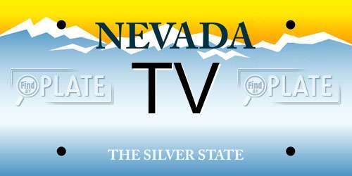 TV Nevada License Plate