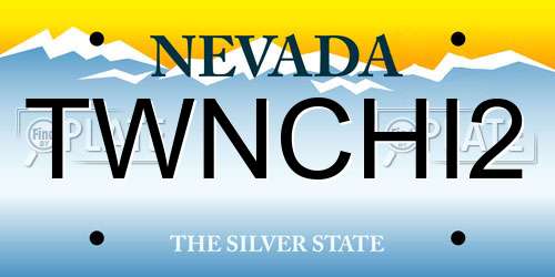 TWNCHI2 Nevada License Plate