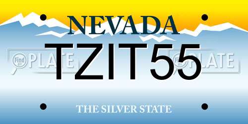 TZIT55 Nevada License Plate