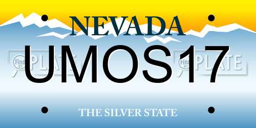 UMOS17 Nevada License Plate