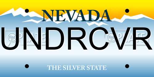 UNDRCVR Nevada License Plate