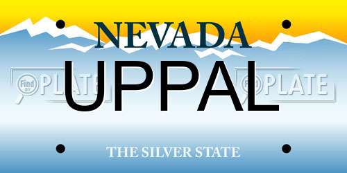 UPPAL Nevada License Plate