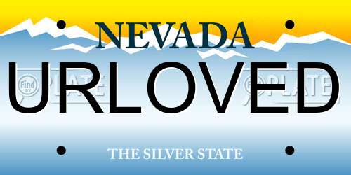 URLOVED Nevada License Plate