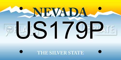 US179P Nevada License Plate