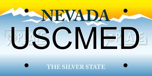 USCMED Nevada License Plate