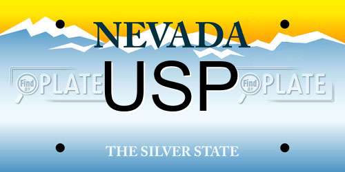USP Nevada License Plate