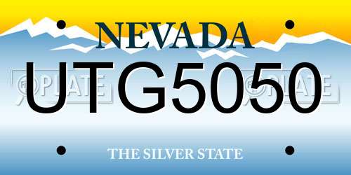 UTG5050 Nevada License Plate