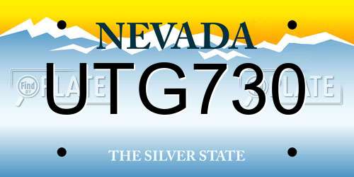 UTG730 Nevada License Plate