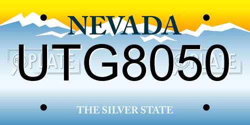 UTG8050 Nevada License Plate