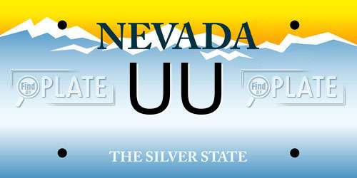 UU Nevada License Plate
