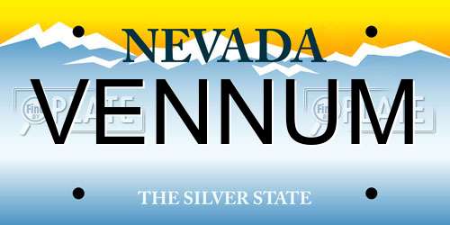VENNUM Nevada License Plate