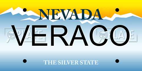 VERACO Nevada License Plate