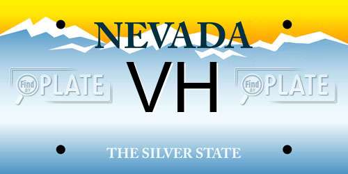 VH Nevada License Plate