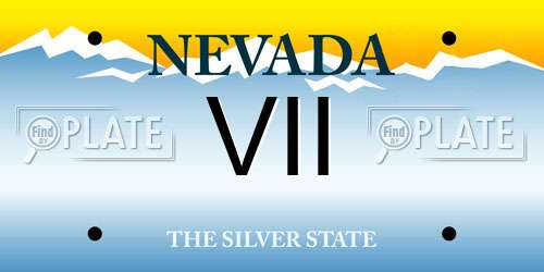 VII Nevada License Plate