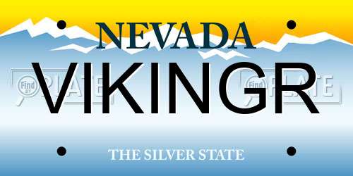 VIKINGR Nevada License Plate