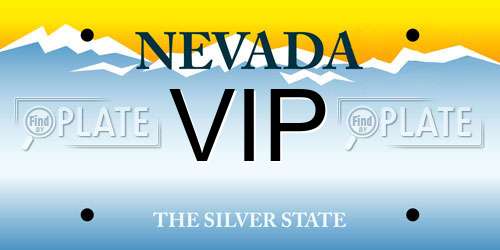 VIP Nevada License Plate