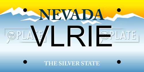 VLRIE Nevada License Plate