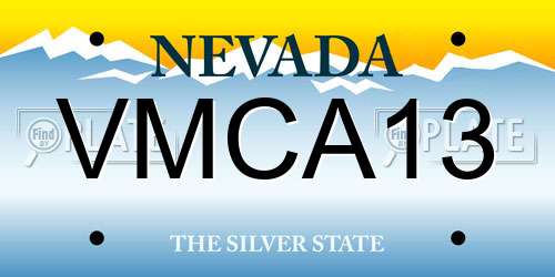 VMCA13 Nevada License Plate