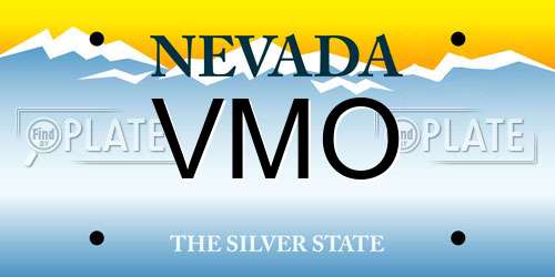 VMO Nevada License Plate