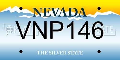 VNP146 Nevada License Plate